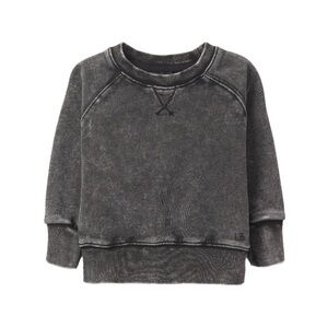 Little Bipsy Acid Wash Crewneck Black